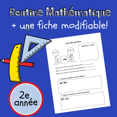 Routine mathématique - 2e année