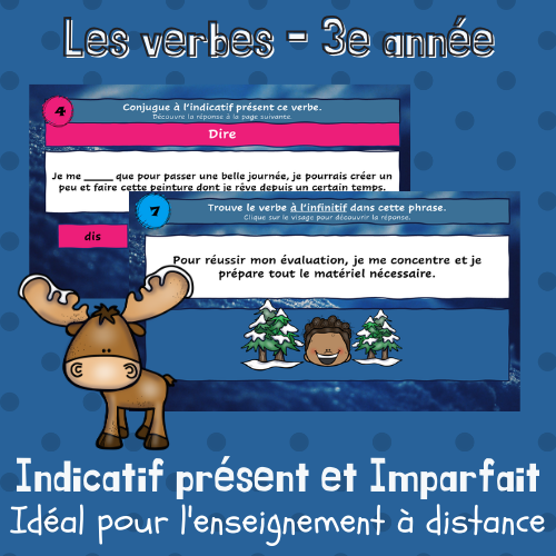 Le verbe - Présent et imparfait (3e)