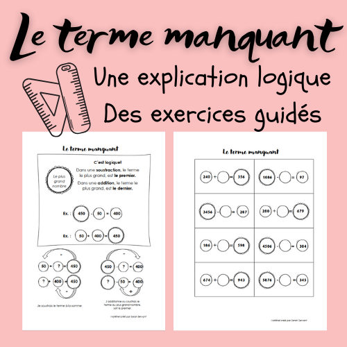 Termes manquants - 3e année