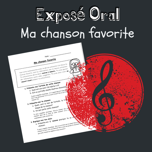 Communication orale - Ma chanson favorite