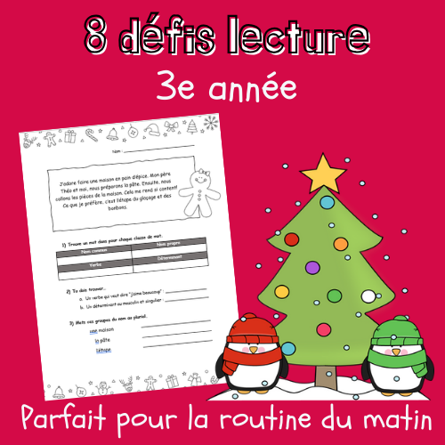 Lecture au quotidien - Noël (3e)