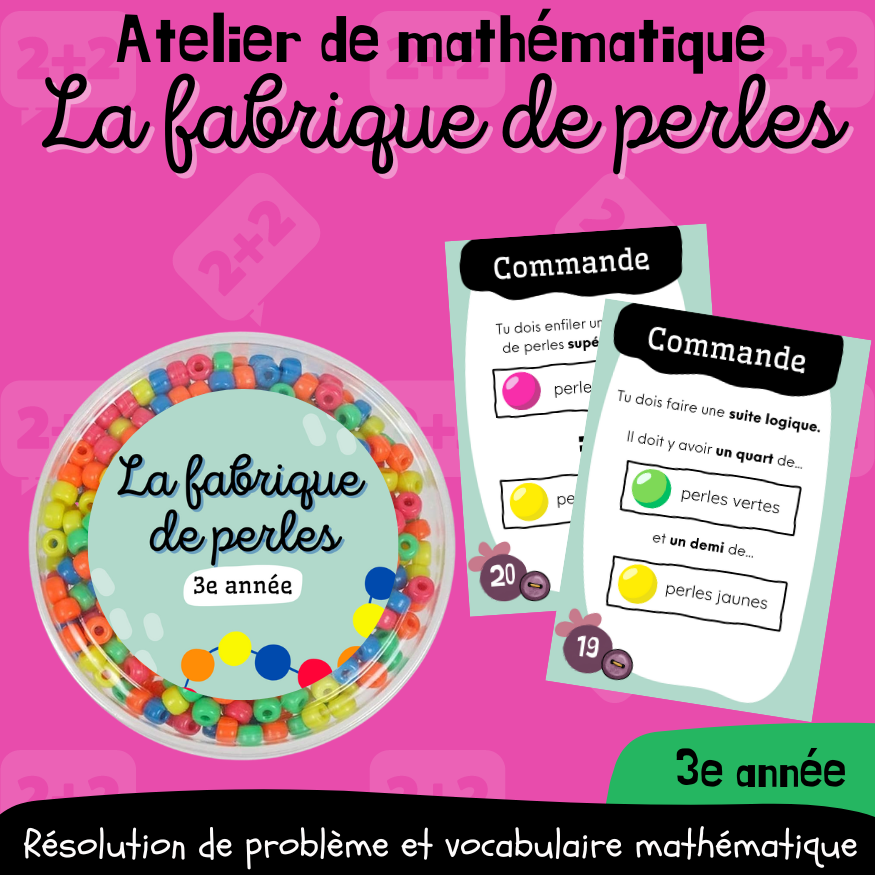 Atelier - La fabrique de perles (3e)