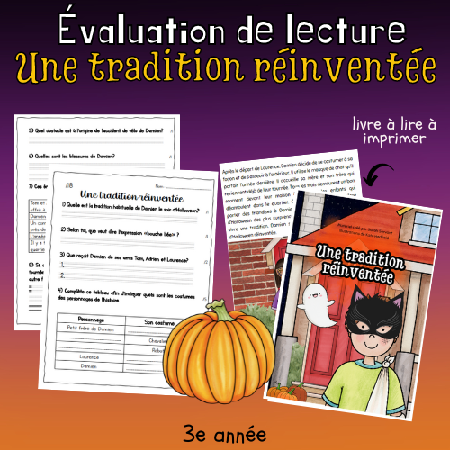 Évaluation de lecture  - Tradition réinventée (3e)