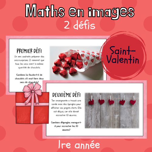 Maths par l'image - St-Valentin (1re)