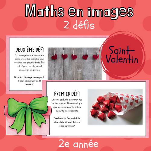 Maths par l'image - St-Valentin