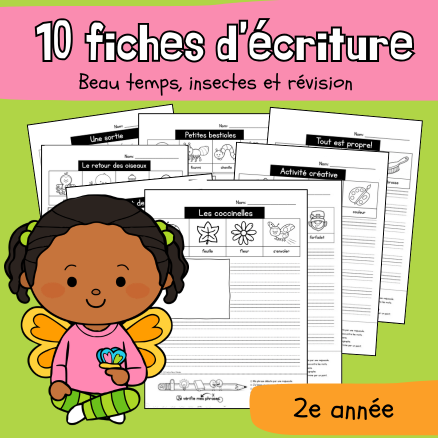 10 fiches d'écriture - Mai (2e)