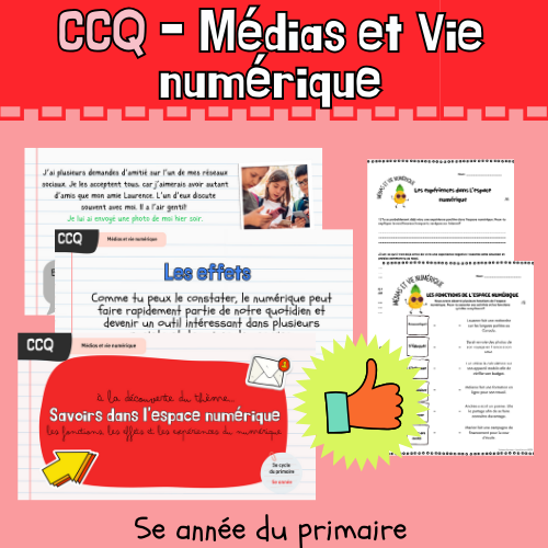 Thème 5 - Rapport au numérique
