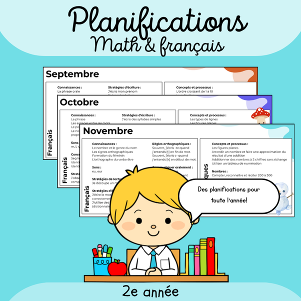 Planification annuelle en PDF
