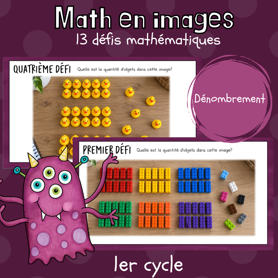 Maths par l'image - Dénombrement (1er cycle)