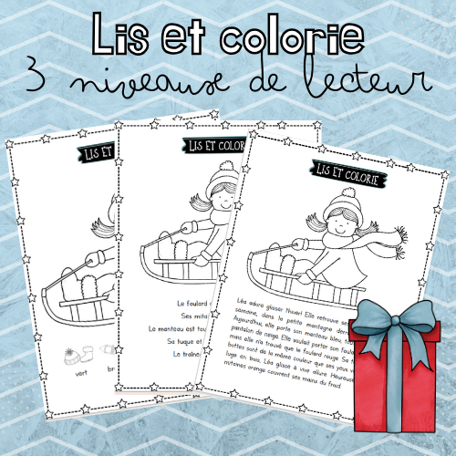 Lis et colorie - Hiver