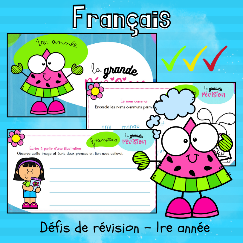 Révision - Défis TNI - Français, Progression des élèves (1re)