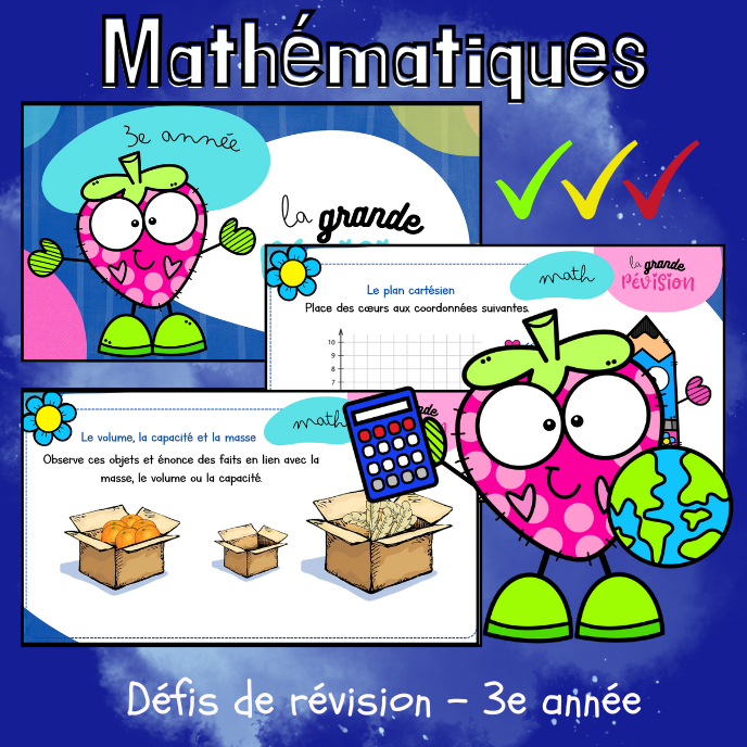 Révision - Défis TNI - Mathématiques, Progression des élèves (3e)