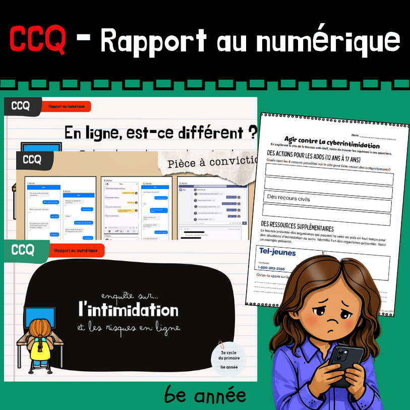 CCQ - Enquête - La cyberintimidation (6e année)