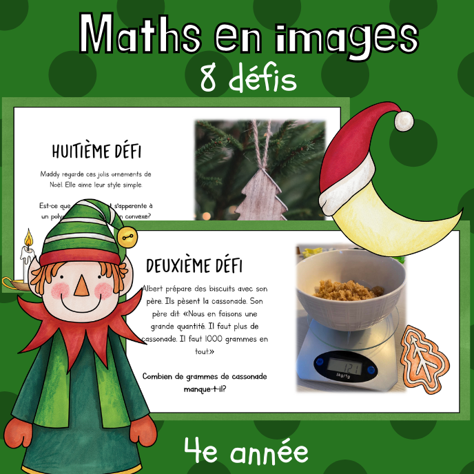 Maths par l'image - Noël (4e)