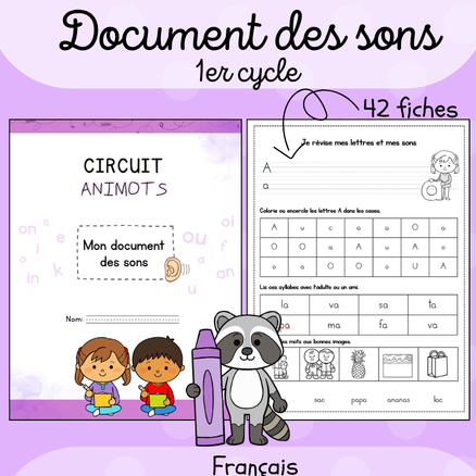 Circuit Animots - Document des sons (1er cycle)