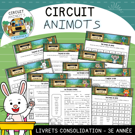 Circuit Animots - Livrets de consolidation (3e)