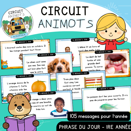 Circuit Animots - 105 messages du jour (1re)