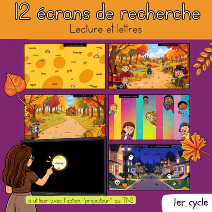 12 écrans de recherche - Octobre (1er cycle)