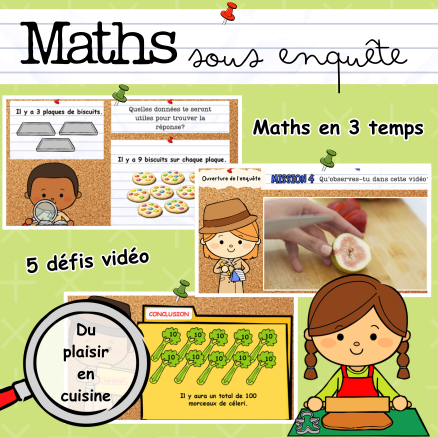 Maths en 3 temps - En cuisine (1er cycle)