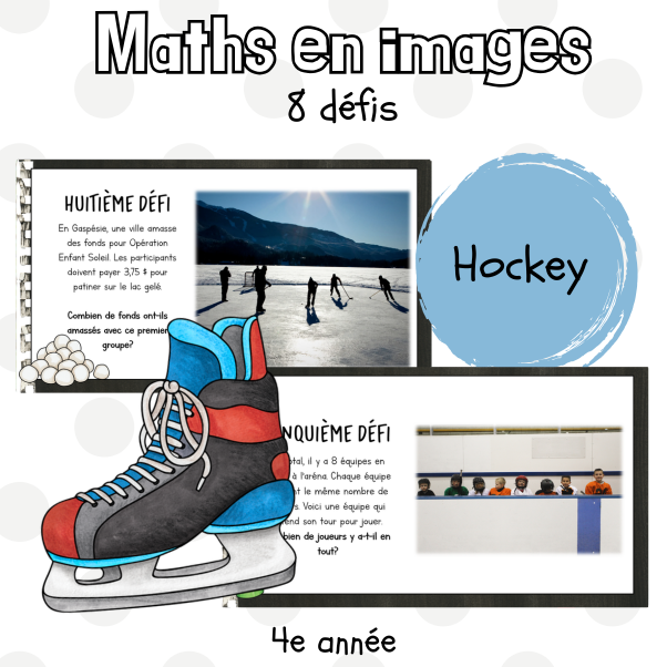 Maths par l'image - Le hockey (4e)