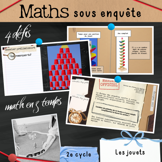 Maths en 3 temps - Les jouets (2e cycle)