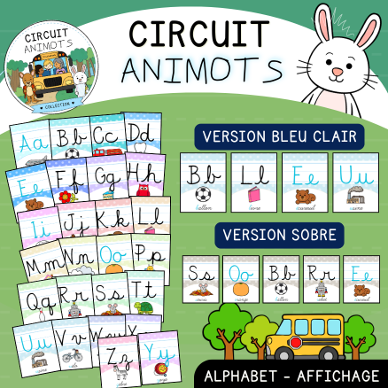 Circuit Animots - Alphabet cursif