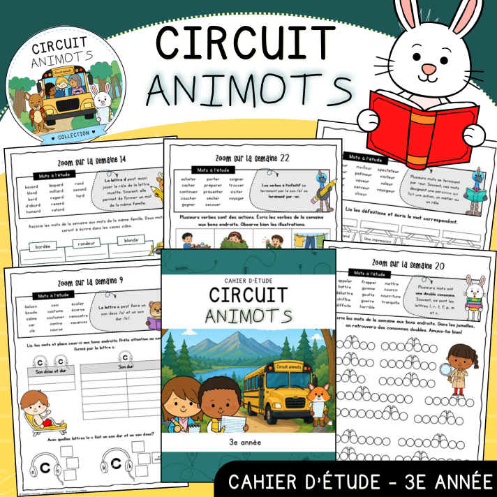 Circuit Animots - Cahier d'étude (3e)