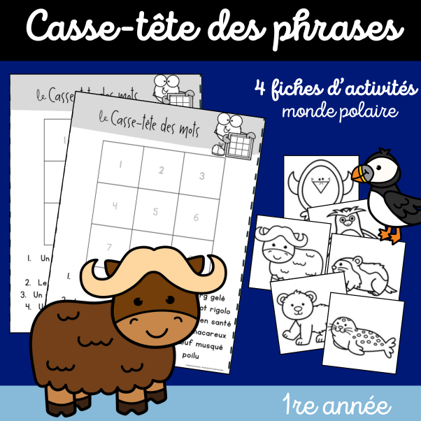 Casse-tête des phrases (1re) Janvier