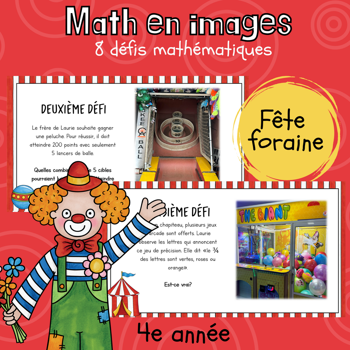 Maths par l'image - Fête foraine (4e)