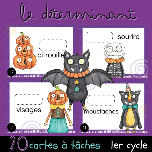 Cartes à tâches - Le déterminant