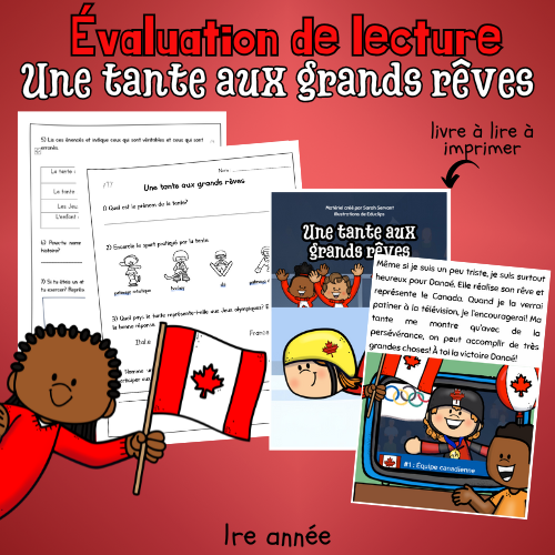 Évaluation de lecture  - Une tante aux grands rêves (1re)