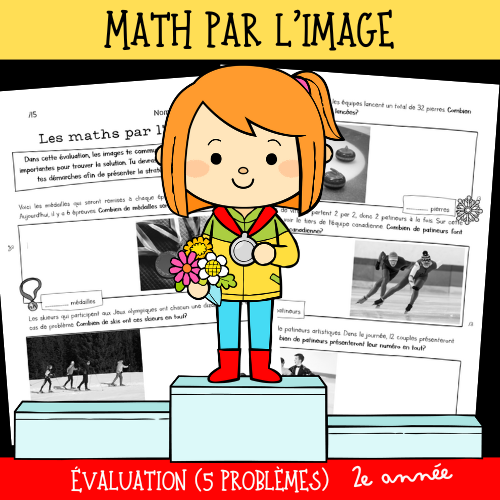 Évaluation - Maths par l'image - Jeux d'hiver (2e)