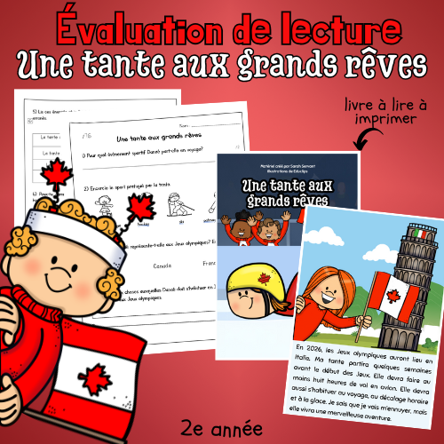 Évaluation de lecture  - Une tante aux grands rêves (2e)