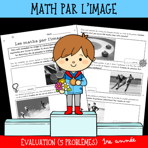 Évaluation - Maths par l'image - Jeux d'hiver (1re)