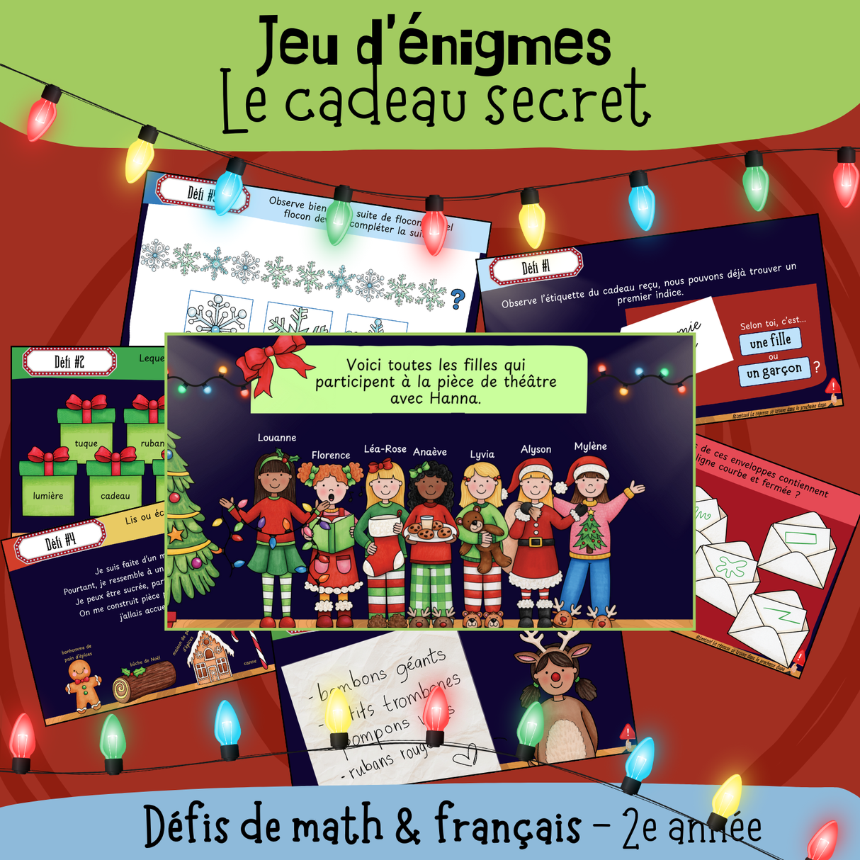 Jeu d'énigmes - Le cadeau secret (2e)