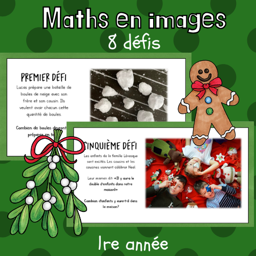 Maths par l'image - Noël (1re)