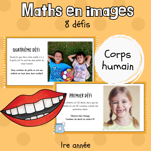 Maths par l'image - Le corps humain (1re)