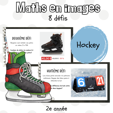 Maths par l'image - Le hockey (2e)