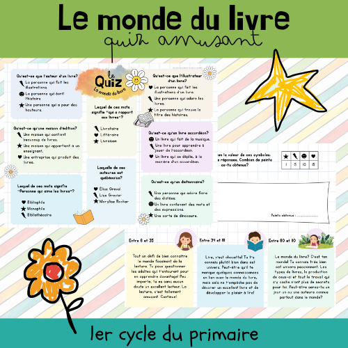 Quiz - Le monde du livre