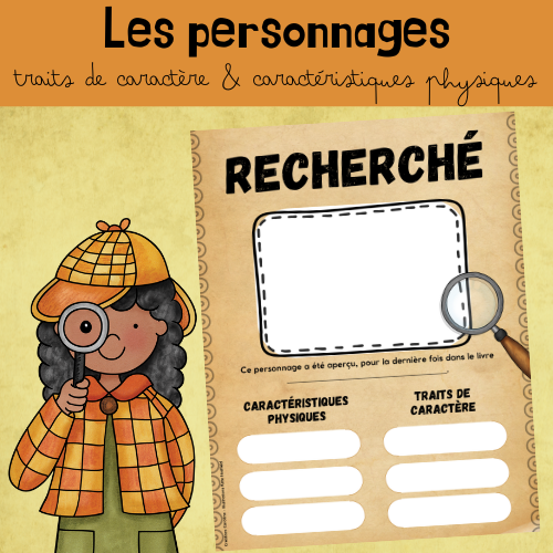 Recherché- Les traits des personnages