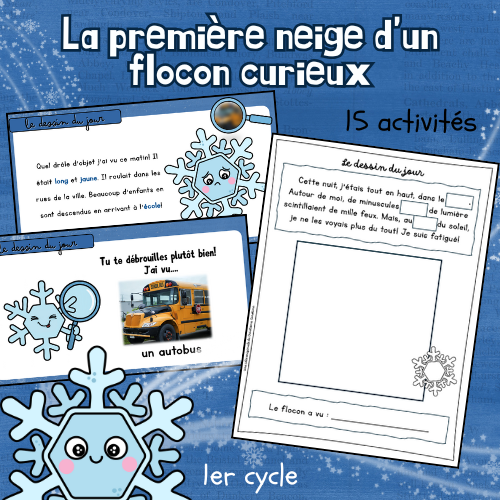 La première neige du flocon