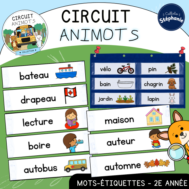 Circuit Animots - Mots-étiquettes (2e)