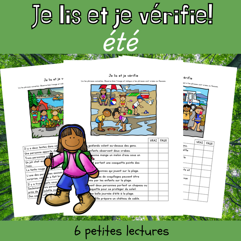 Je lis et vérifie - L'été