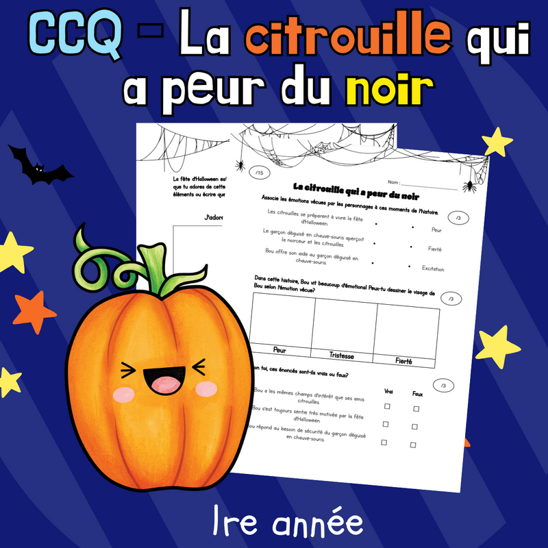 La citrouille qui avait peur du noir