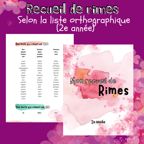 Recueil de rimes (2e)