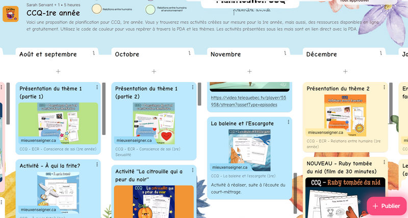 Planification globale par niveau